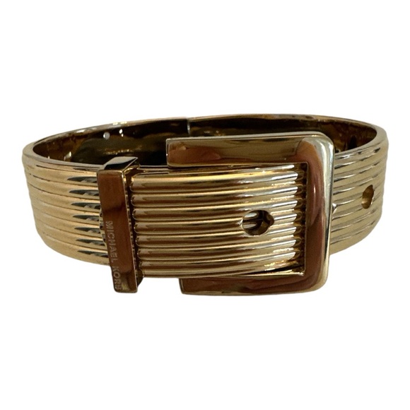 Michael Kors | Statement Gold-Tone Buckle Bangle / Bracelet - Picture 3 of 16